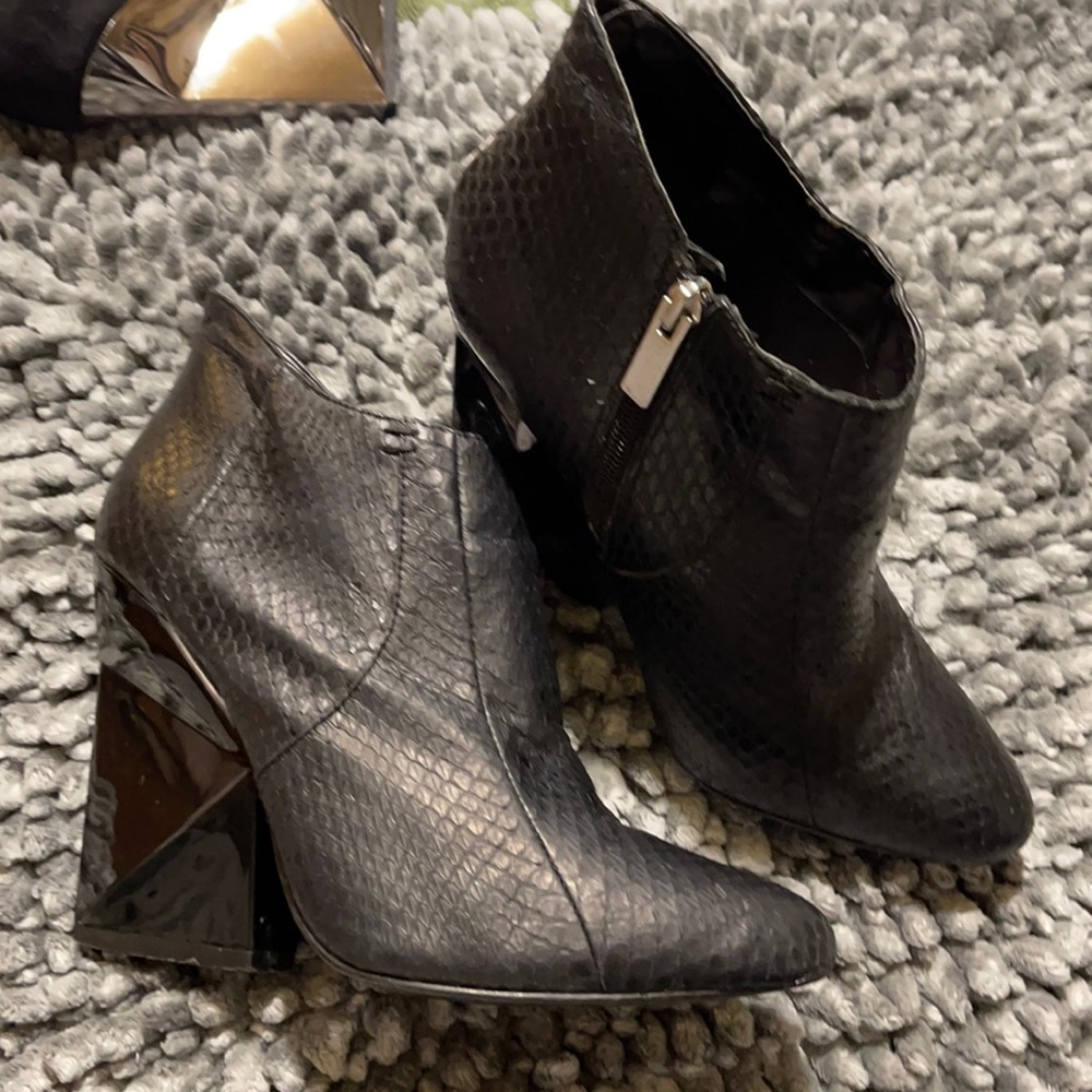 Dolce Vita Black Metal Booties